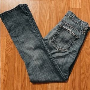 Size 25, Red Engine jeans.